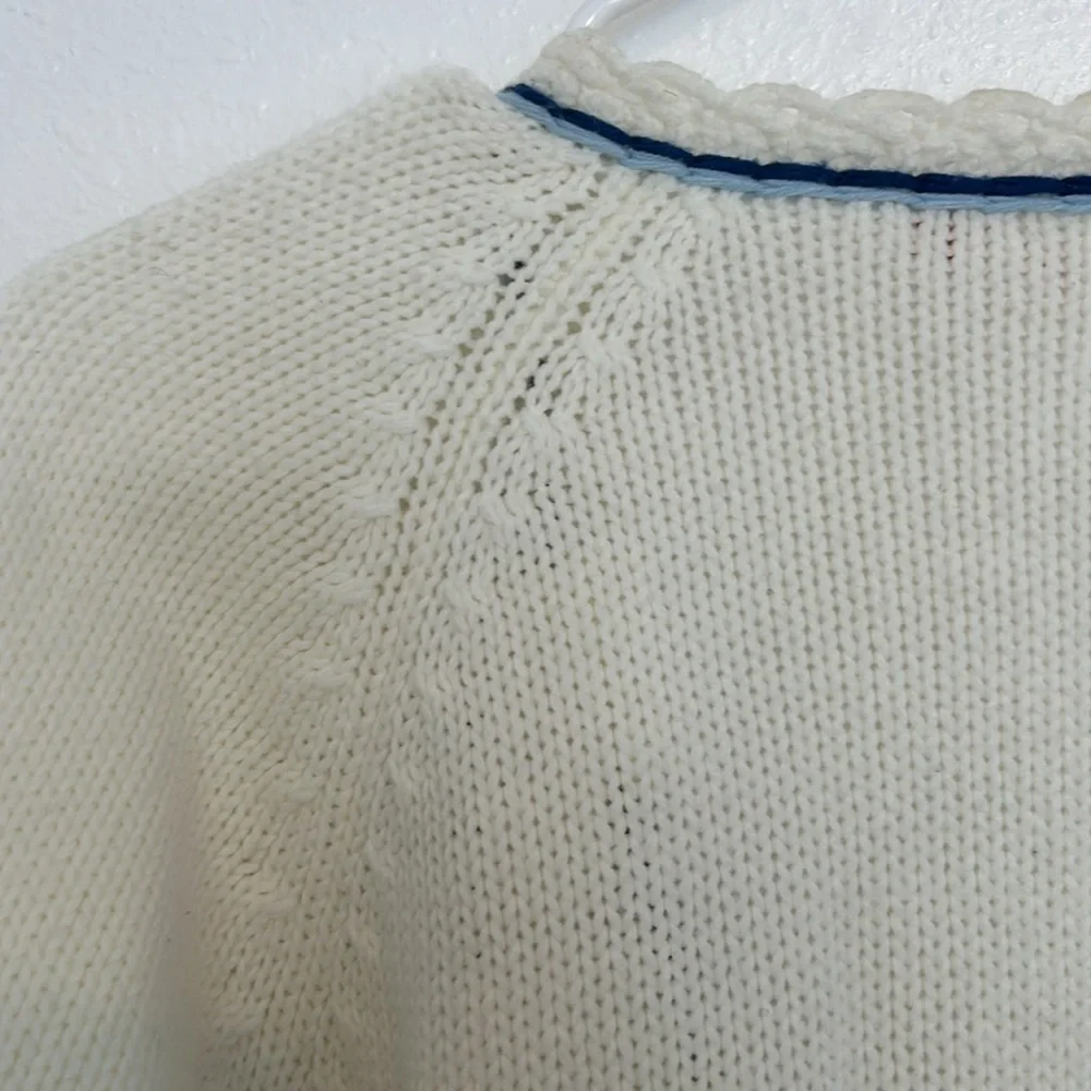 Vintage white sweater - Picture 6 of 7